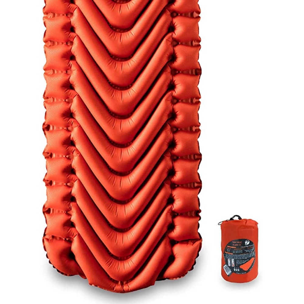 Klymit Static V Inflatable Sleeping Pad for Camping Lightweight Air Bed for Cold